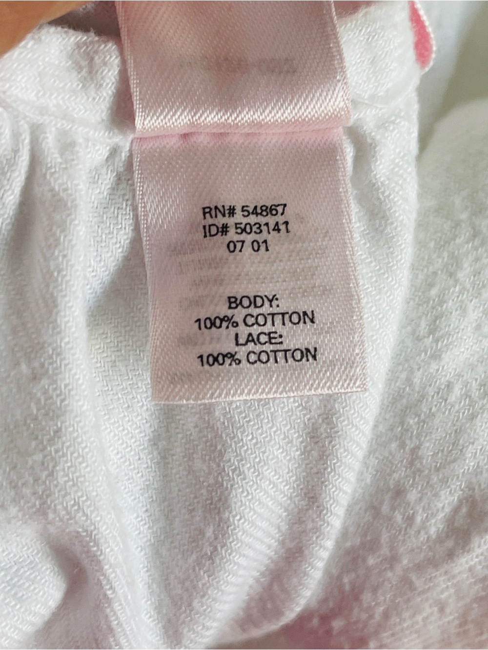 Vintage Victoria's Secret 100% Cotton White Eyelet Lace Cottagecore Nightgown L - Picture 7 of 7